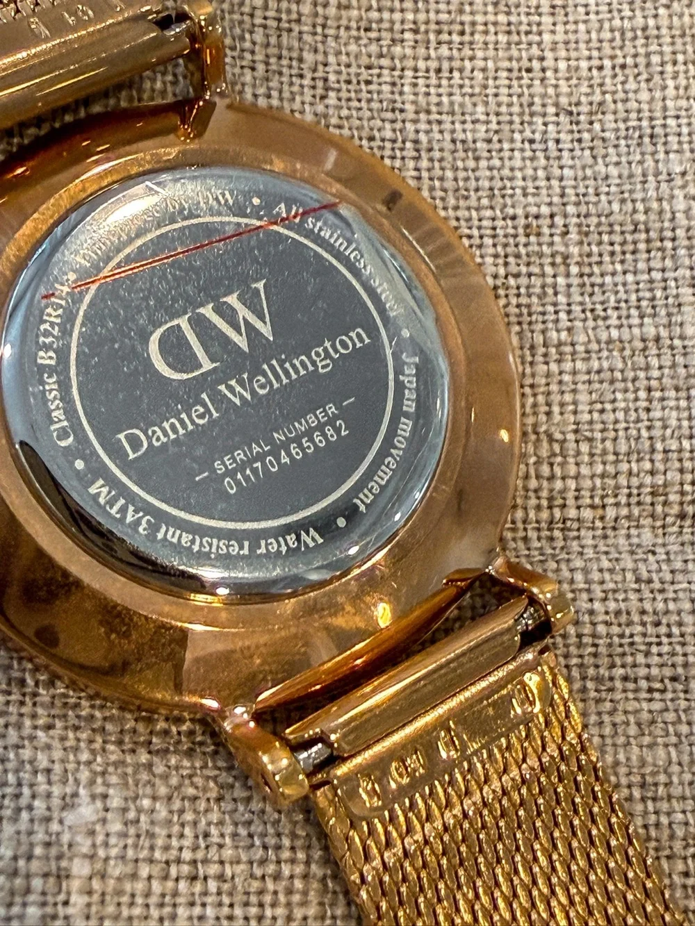 Daniel Wellington Petite Melrose Black Rose Gold